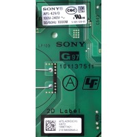 FUENTE PARA TV SONY / NUMERO DE PARTE 1-006-774-21 / 101131511 / 100677421 / APS-429/D(CH) / 2101M000649-A / Z01P4294-P0W / 211000281 / PANEL HDBO085DDU02 / MODELO XR-85Z9J